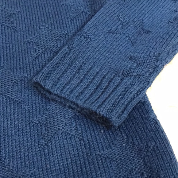 Royal blue sweater with Star designs - Picture 5 of 5